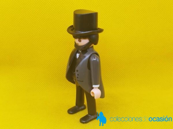 Playmobil Levis Strauss, Abraham Lincoln, hombre victoriano, caballero del oeste - Imagen 2