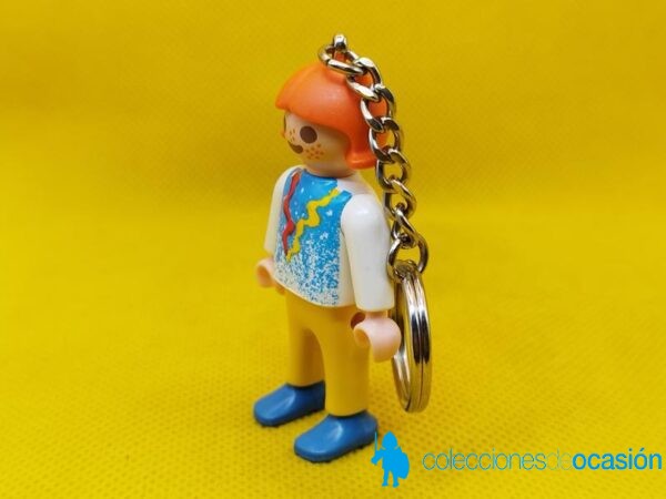 Playmobil Llavero de niña con publicidad en la espalda - Imagen 3