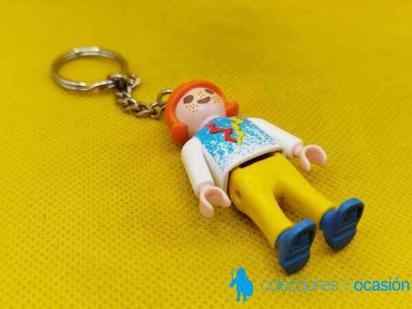 Playmobil Llavero de niña con publicidad en la espalda - Imagen 2