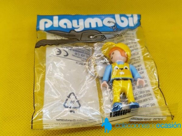 Playmobil Llavero de niño con gorra amarilla