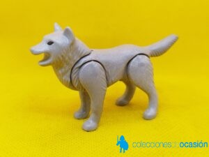Playmobil Lobo gris con la boca abierta