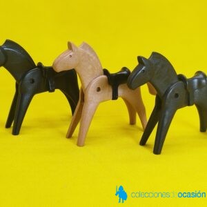 Playmobil Lote de 3 caballos antiguos diferentes en buen estado, clicks