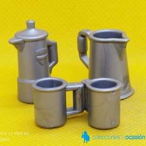 Playmobil Lote de jarra, cafetera y tazas, vajilla del oeste