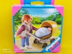 Playmobil Mama con bebe con carrito Special REF 4756