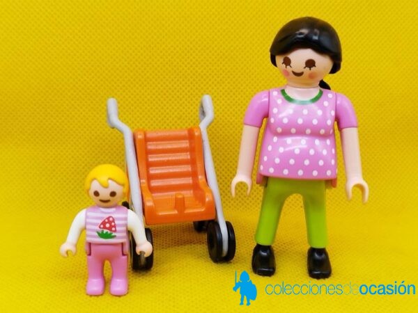 Playmobil Mamá con bebé y sillita de paseo - Imagen 2