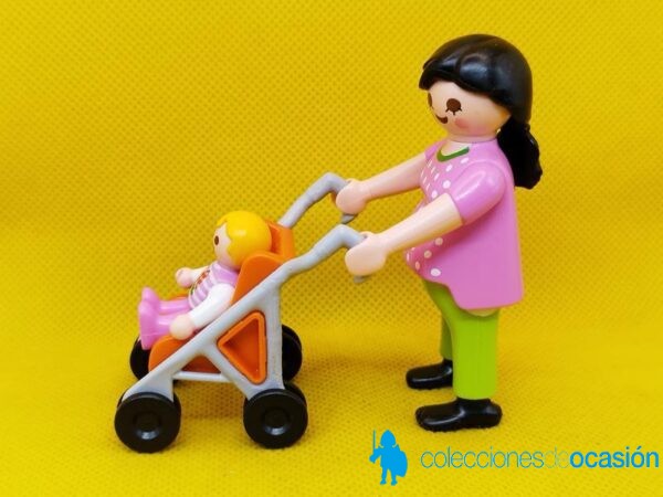 Playmobil Mamá con bebé y sillita de paseo - Imagen 3