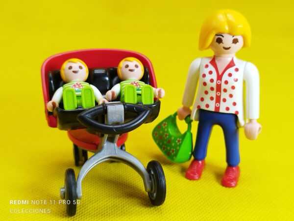 Playmobil Mamá con carrito de gemelos - Imagen 4