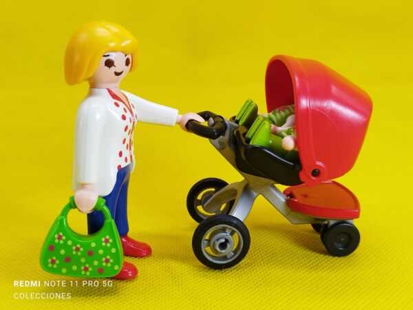 Playmobil Mamá con carrito de gemelos - Imagen 2