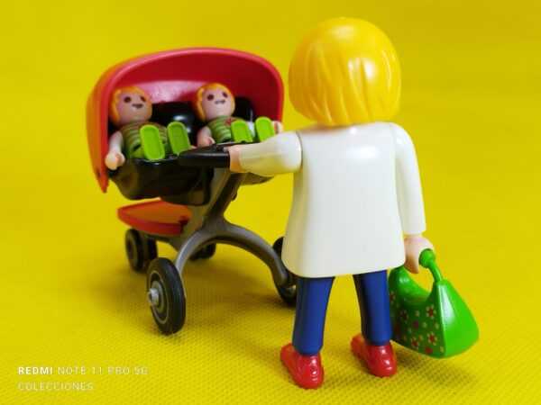 Playmobil Mamá con carrito de gemelos - Imagen 5