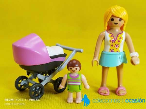 Playmobil Mama con carrito y bebe - Imagen 5