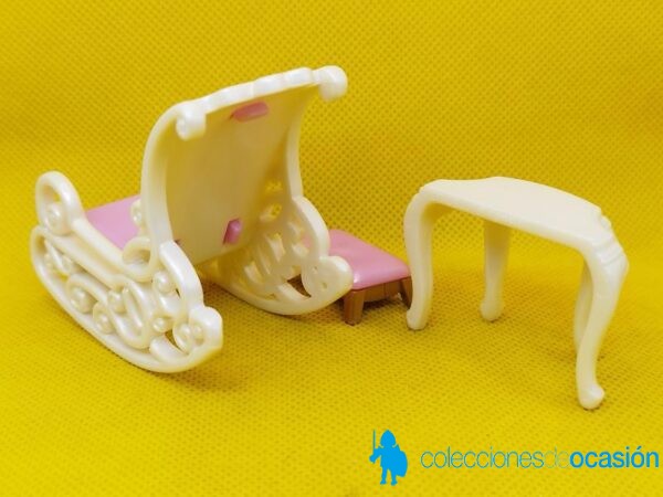 Playmobil Mecedora, mesa y taburete de palacio, muebles - Imagen 3