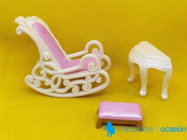 Playmobil Mecedora, mesa y taburete de palacio, muebles - Imagen 2