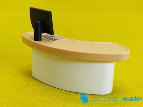 Playmobil Mostrador con monitor, mesa de trabajo, mueble - Imagen 3