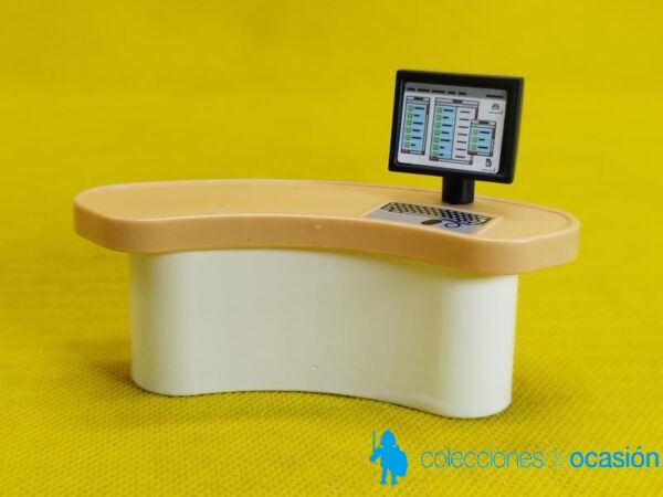Playmobil Mostrador con monitor, mesa de trabajo, mueble