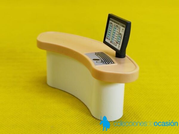 Playmobil Mostrador con monitor, mesa de trabajo, mueble - Imagen 2
