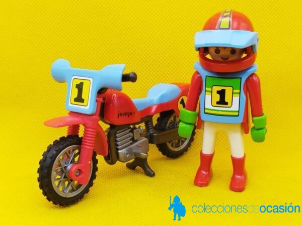 Playmobil Motorista de motocross jumper Nº 1 - Imagen 4