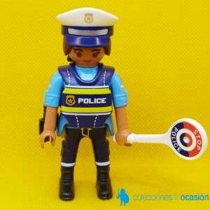 Playmobil Mujer policía con señal de tráfico