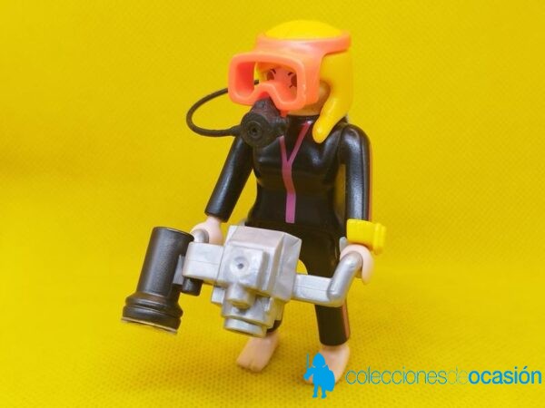Playmobil Mujer submarinista con cámara de grabación