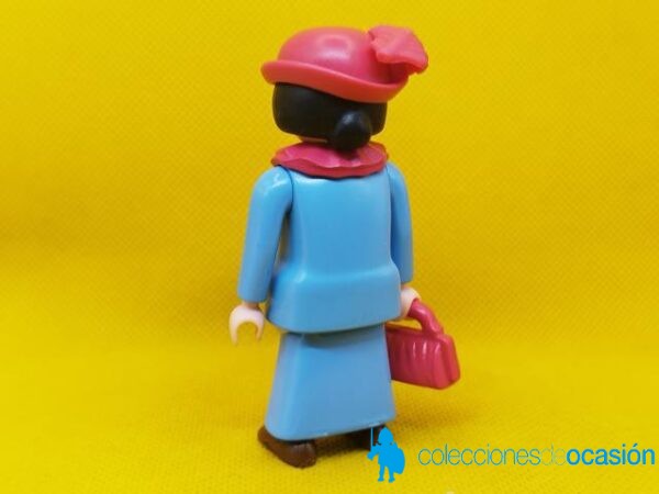 Playmobil Mujer victoriana con vestido azul, mujer vintage 1900 - Imagen 3
