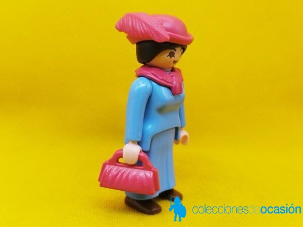Playmobil Mujer victoriana con vestido azul, mujer vintage 1900 - Imagen 2