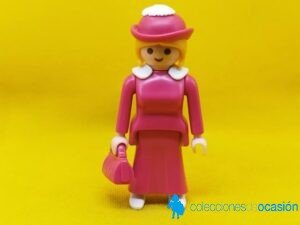 Playmobil Mujer victoriana, serie rosa, vintage