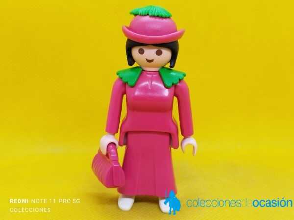 Playmobil Mujer victoriana, serie rosa, vintage