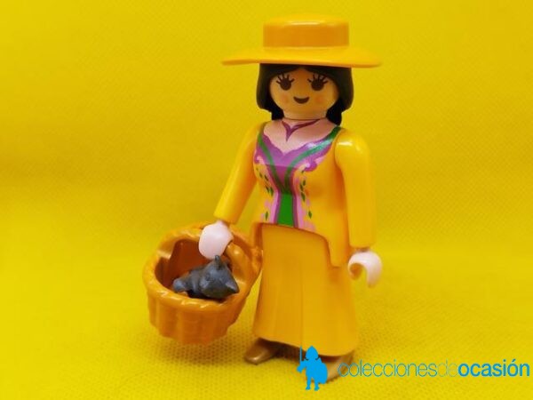 Playmobil Mujer vintage con gatito, mujer victoriana