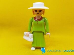 Playmobil Mujer vintage con vestido verde