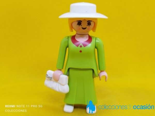 Playmobil Mujer vintage con vestido verde