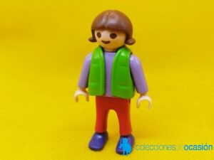 Playmobil Niña city con chaleco verde, niña city