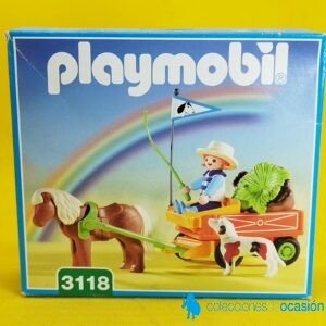 Playmobil Niña con carrito y poni REF 3118