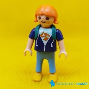 Playmobil Niña con mochila, caminante, excursionista