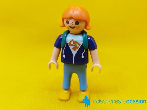 Playmobil Niña con mochila, caminante, excursionista