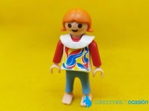 Playmobil Niña con pecas descalza, niño vintage