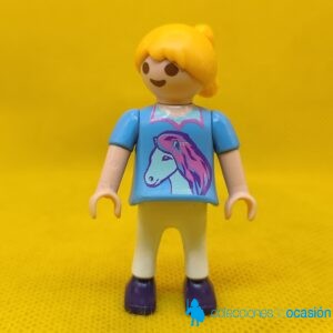 Playmobil Niña con poni en la blusa