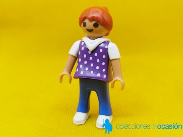 Playmobil Niña pelirroja con coleta, niña city