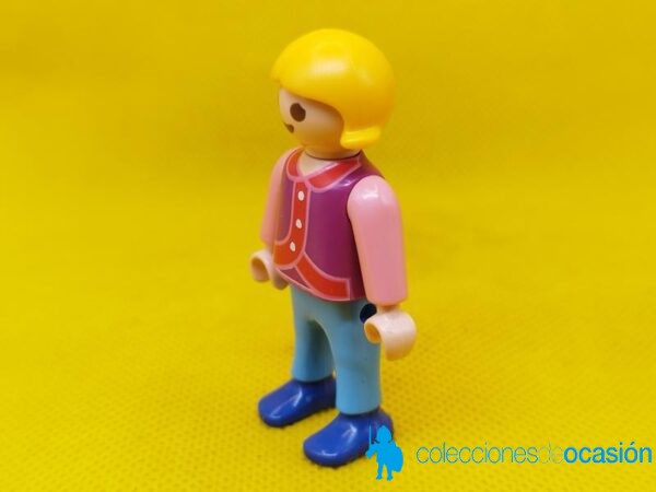 Playmobil Niña rubia con pantalones y zapatos azules, niña city - Imagen 2