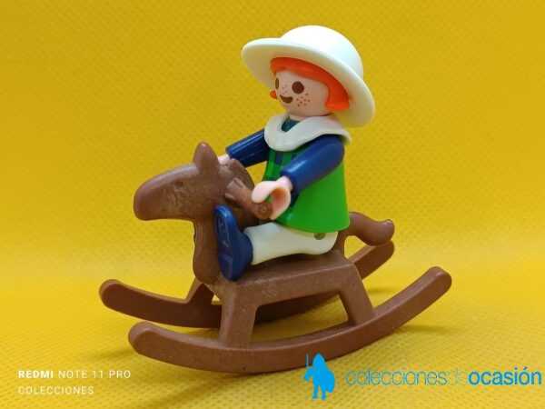 Playmobil Niña victoriana con caballito balanzín