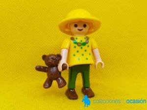 Playmobil Niña vintage con blusa y sombrero amarillos