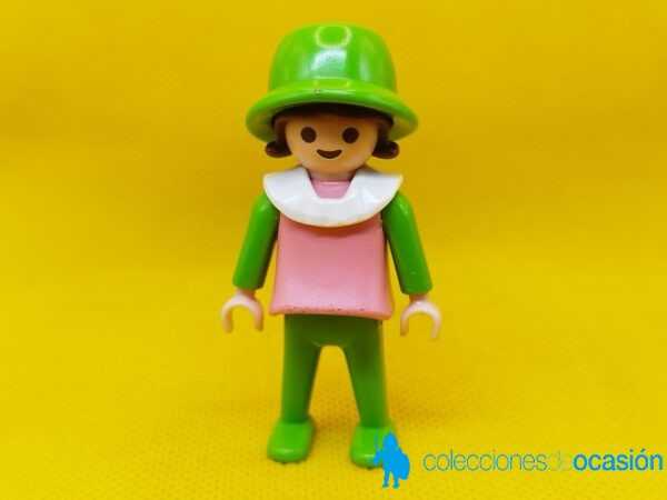 Playmobil Niña vintage con gorro verde