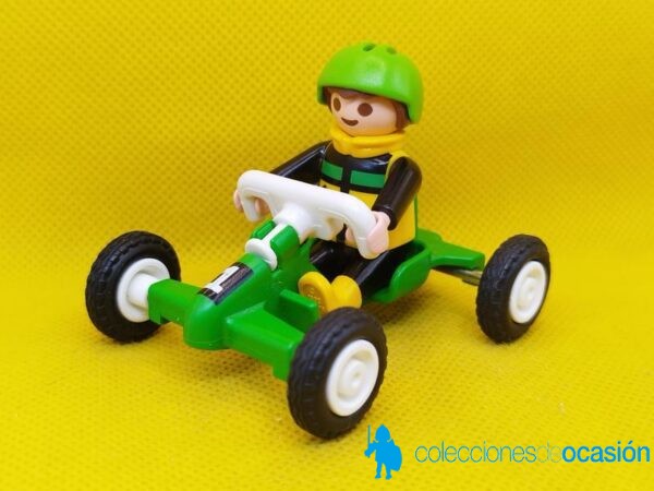 Playmobil Niño con car verde