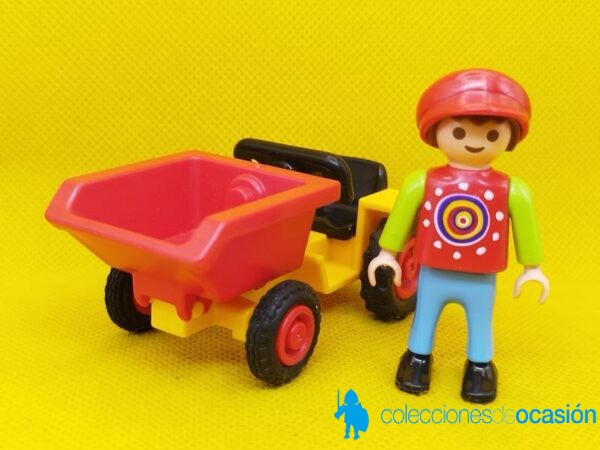 Playmobil Niño con dumper, niño con volquete - Imagen 2