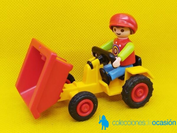 Playmobil Niño con dumper, niño con volquete - Imagen 4