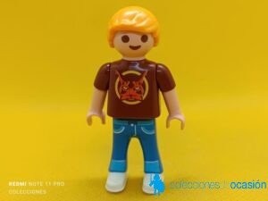 Playmobil Niño con lince en la camiseta