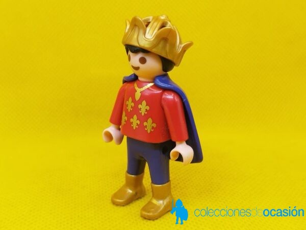 Playmobil Niño medieval, príncipe con corona y capa - Imagen 2