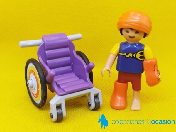 Playmobil Niño vendado con silla de ruedas, herido - Imagen 2