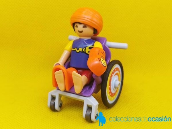 Playmobil Niño vendado con silla de ruedas, herido
