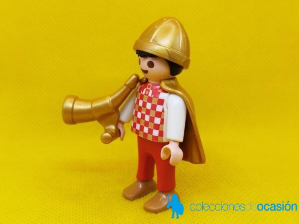 Playmobil Niño vikingo con cuerno y capa - Imagen 2