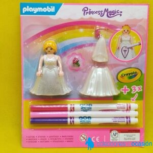 Playmobil Novia con rotuladores para decorar, playmobil color