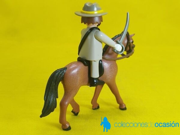 Playmobil Oficial confederado con caballo, soldado sudista - Imagen 4
